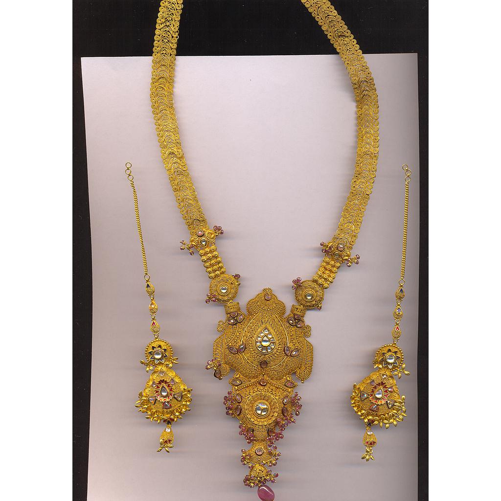 GOLD HALF SET LONG ANTIQUE FANCY