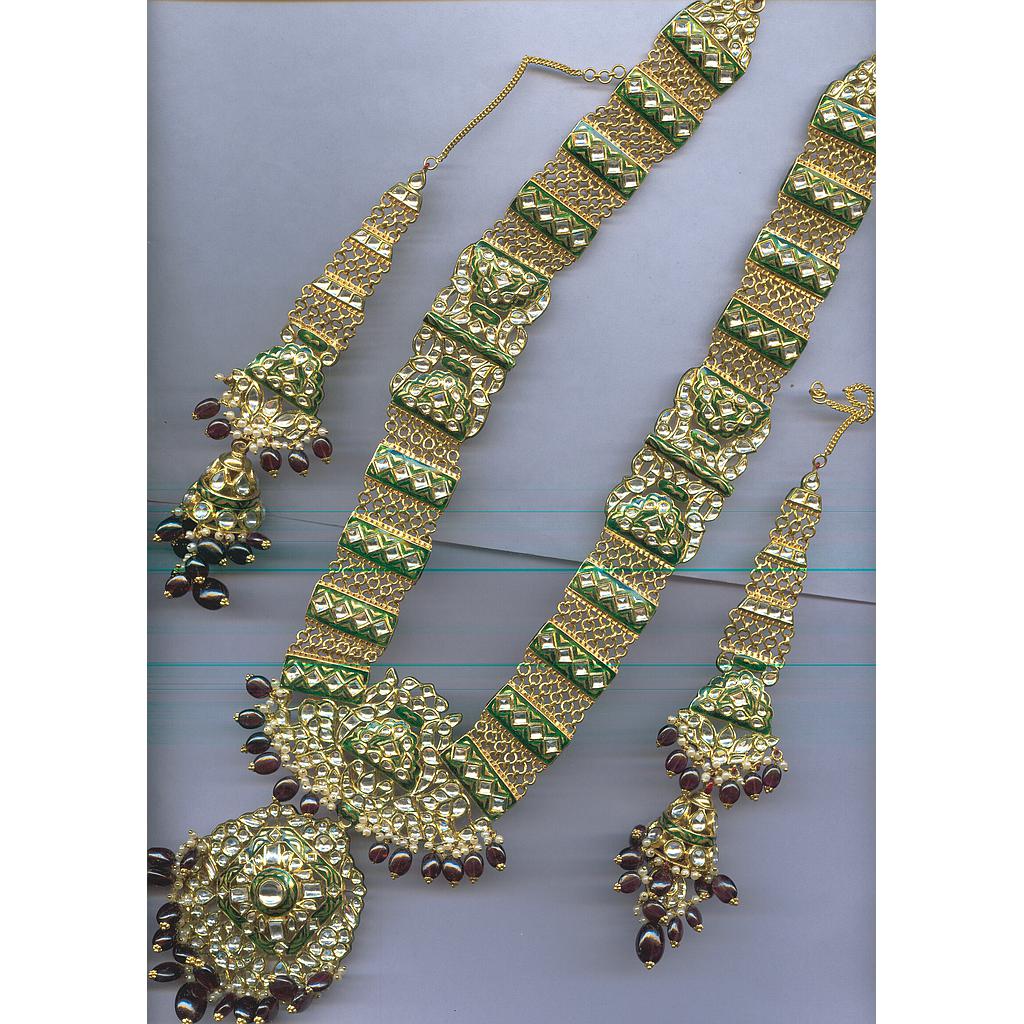 GOLD SET LONG KUNDAN