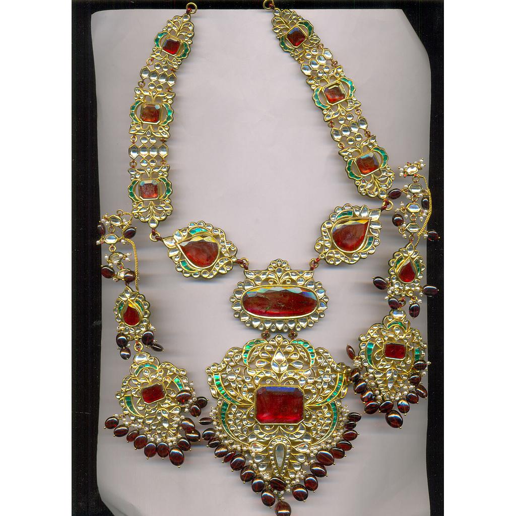 GOLD SET LONG KUNDAN