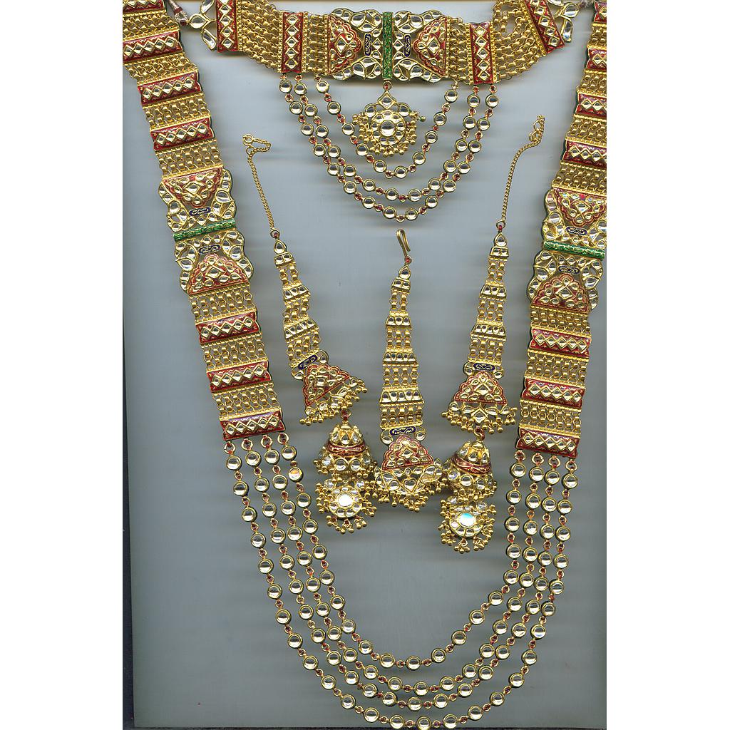 GOLD HALF SET LONG KUNDAN EXCLUSIVE