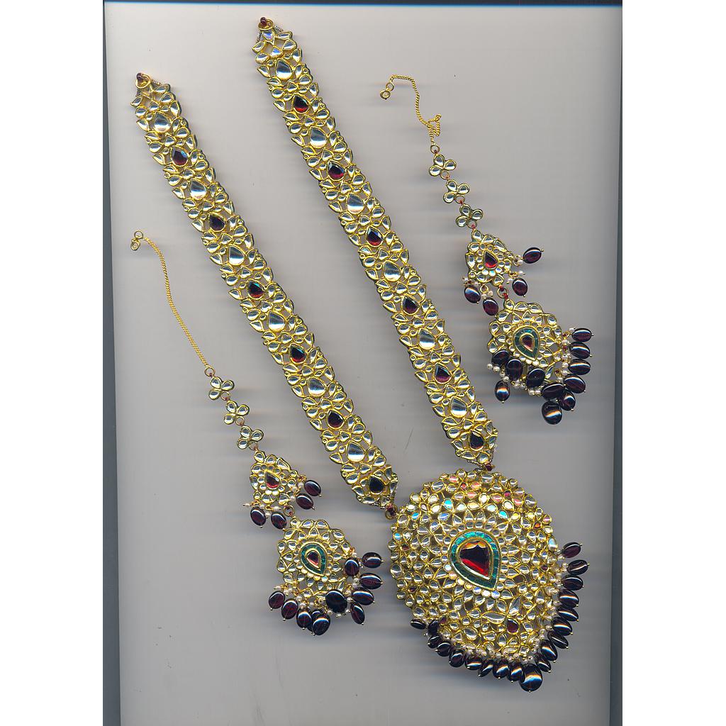 GOLD SET LONG KUNDAN