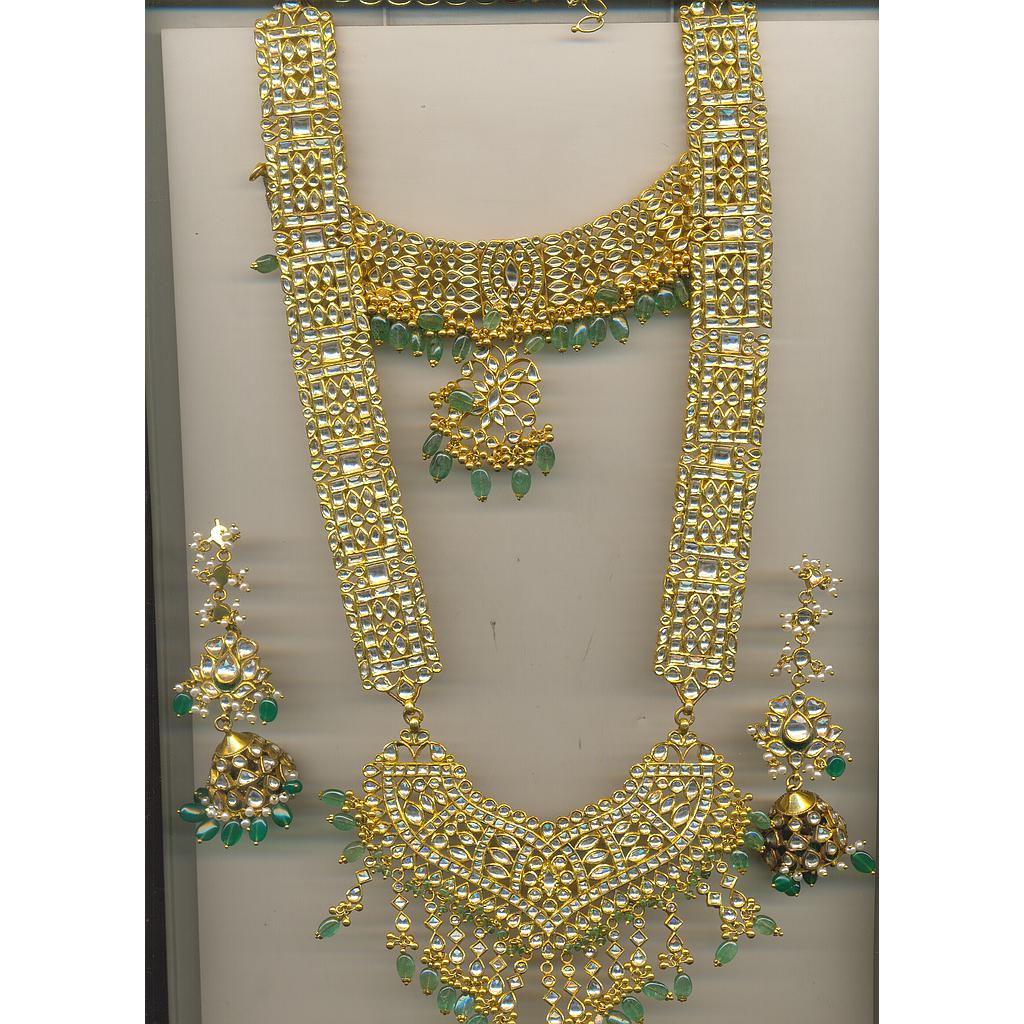 GOLD HALF SET LONG KUNDAN GENERAL