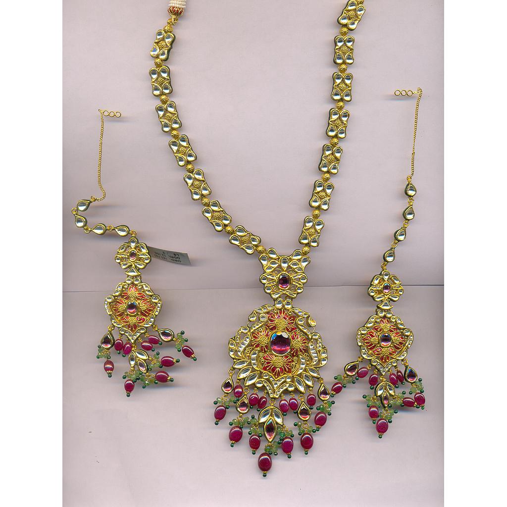 GOLD HALF SET LONG KUNDAN GENERAL