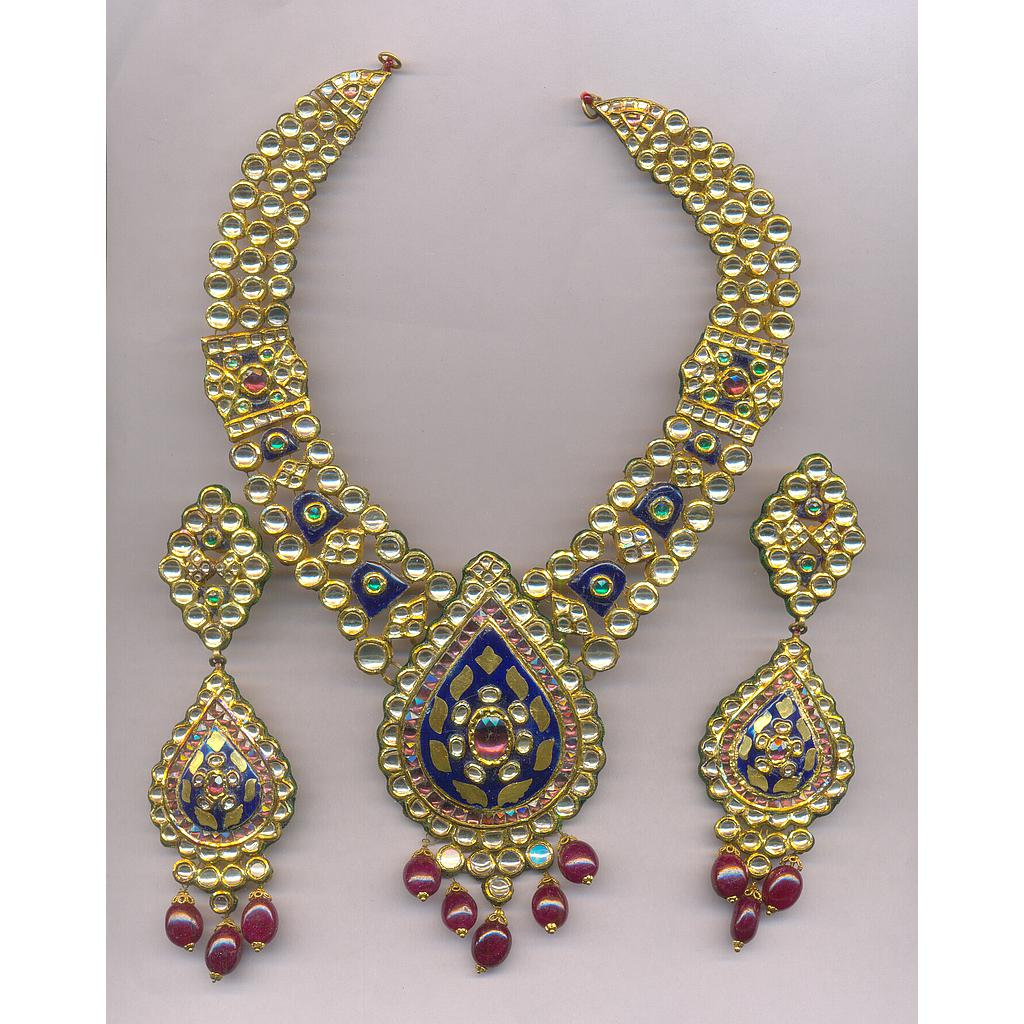 GOLD HALF SET LONG KUNDAN GENERAL