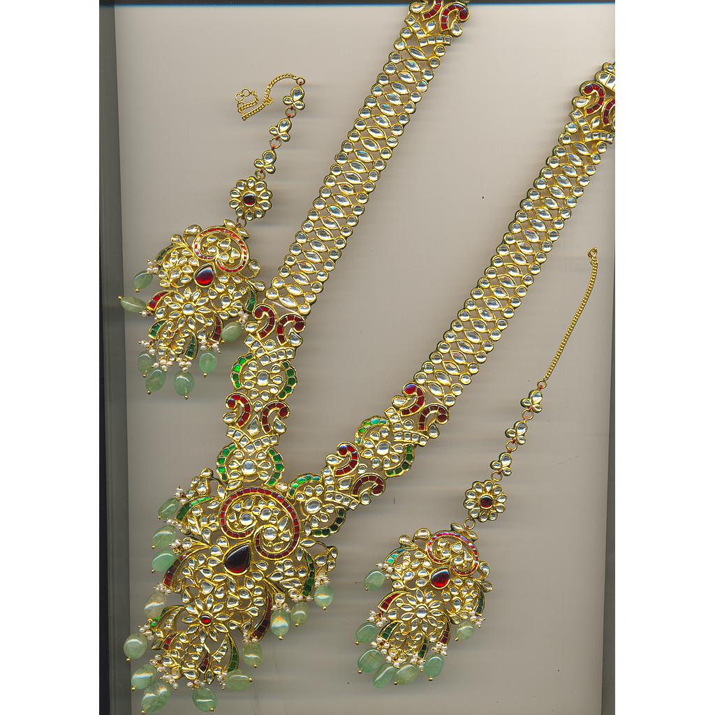 GOLD HALF SET LONG KUNDAN GENERAL