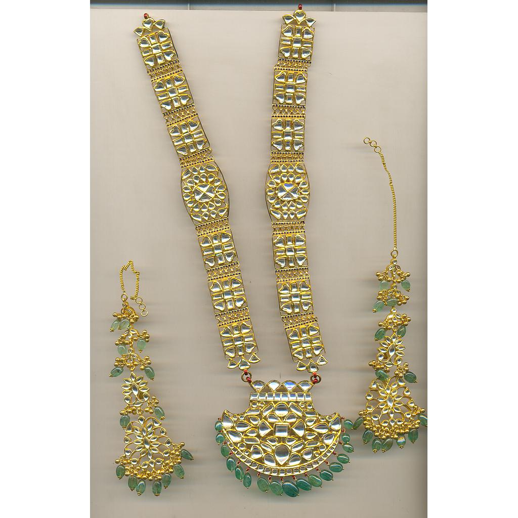 GOLD HALF SET LONG KUNDAN GENERAL