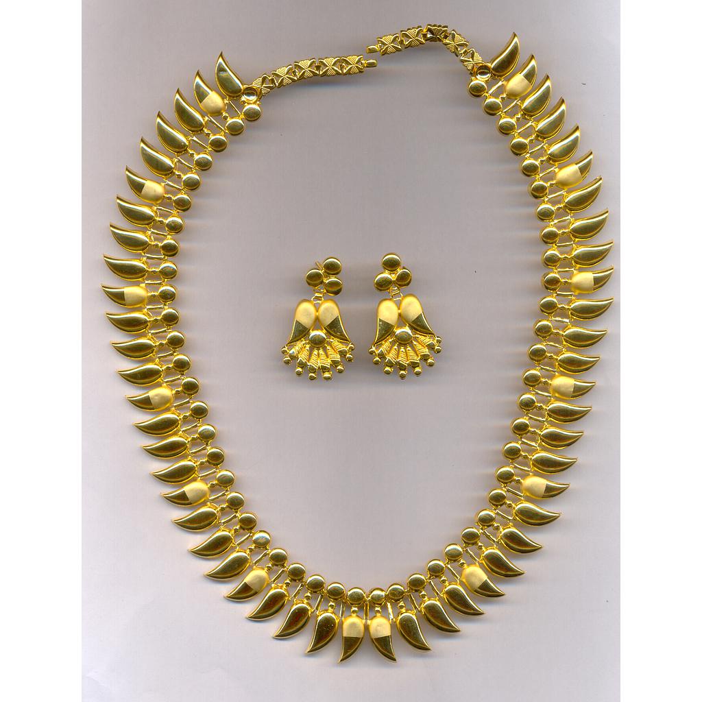 GOLD HALF SET LONG PLAIN EXCLUSIVE