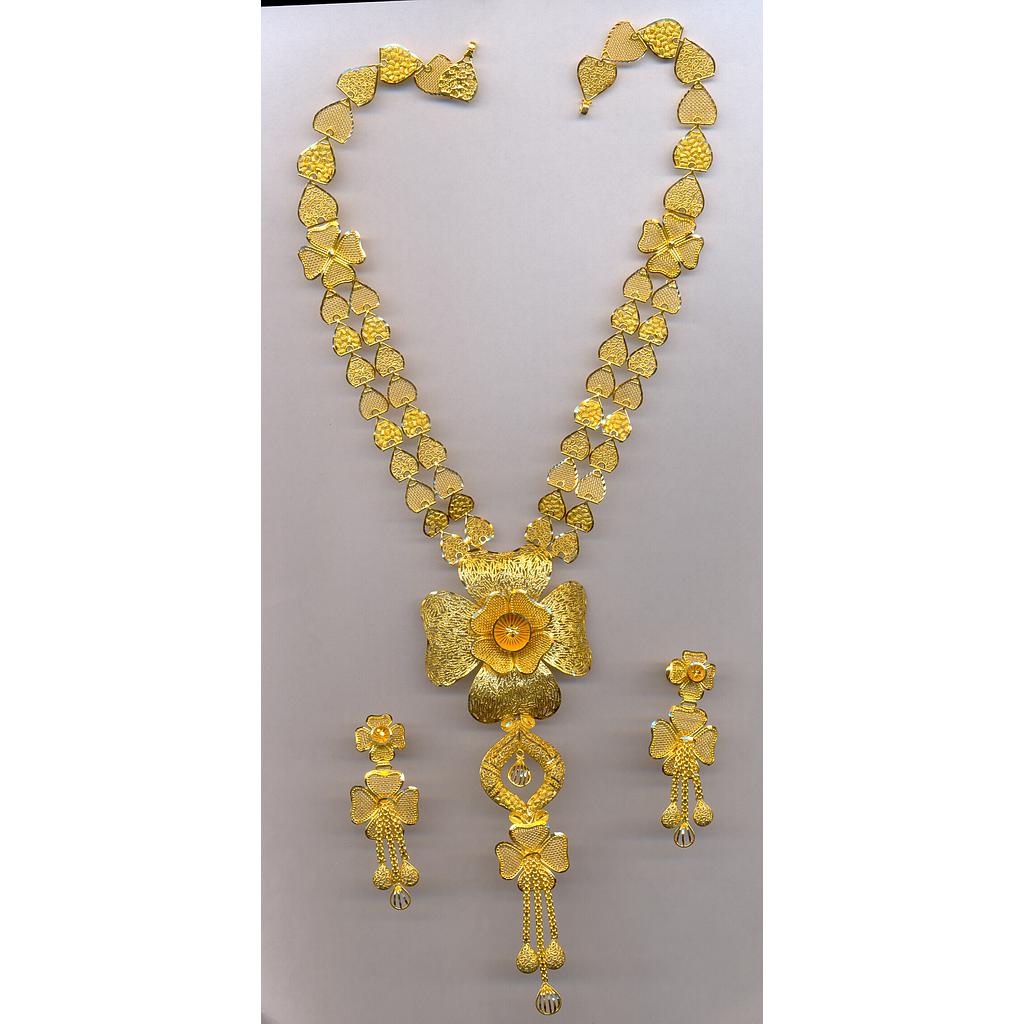 GOLD HALF SET LONG PLAIN EXCLUSIVE