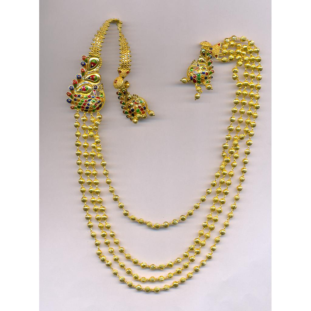 GOLD HALF SET LONG PLAIN EXCLUSIVE