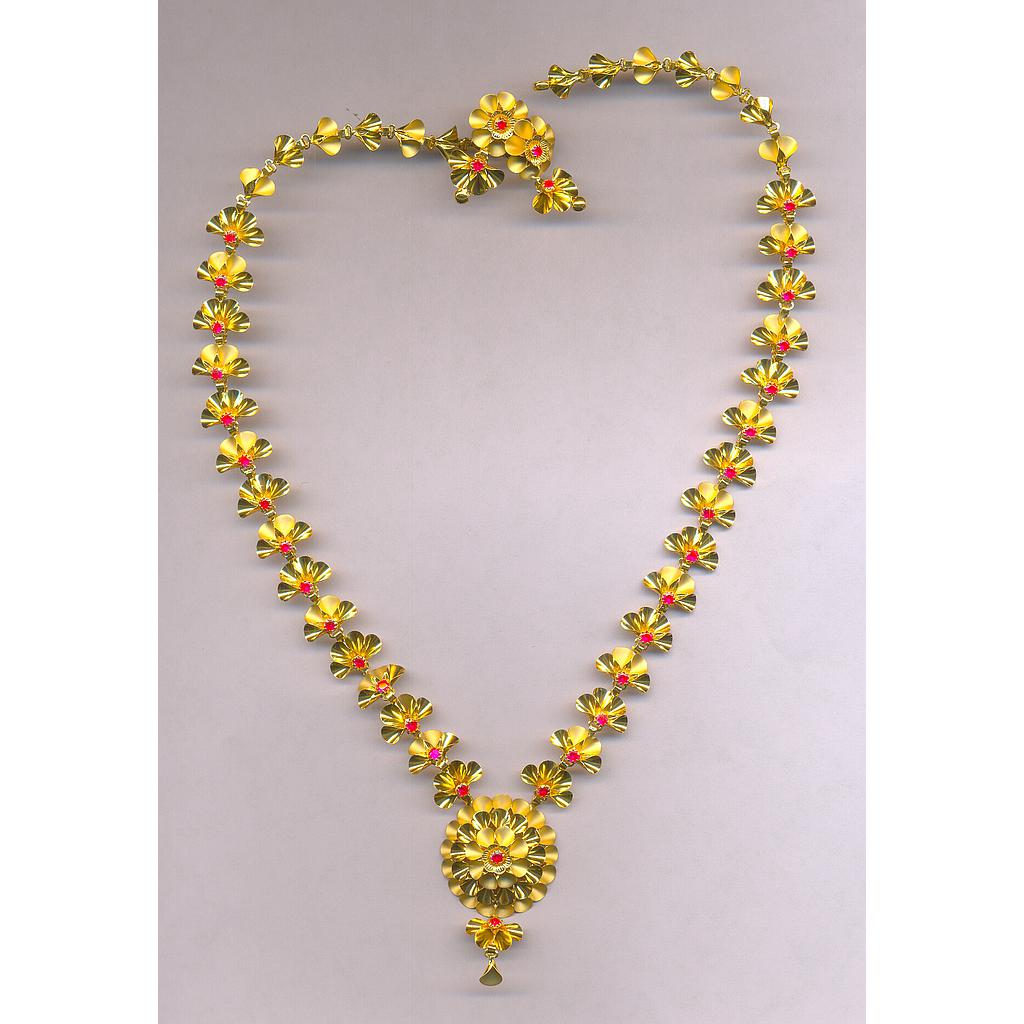 GOLD HALF SET LONG PLAIN EXCLUSIVE