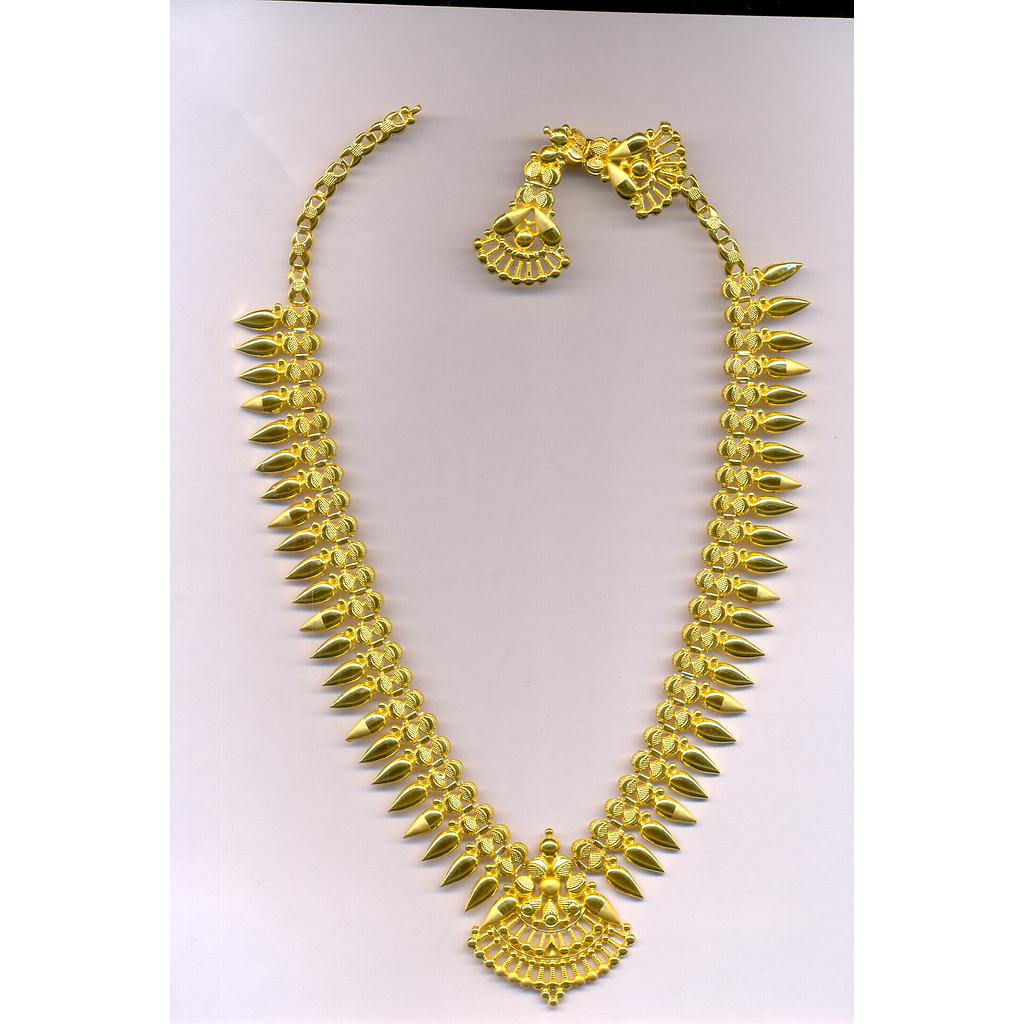 GOLD HALF SET LONG PLAIN EXCLUSIVE