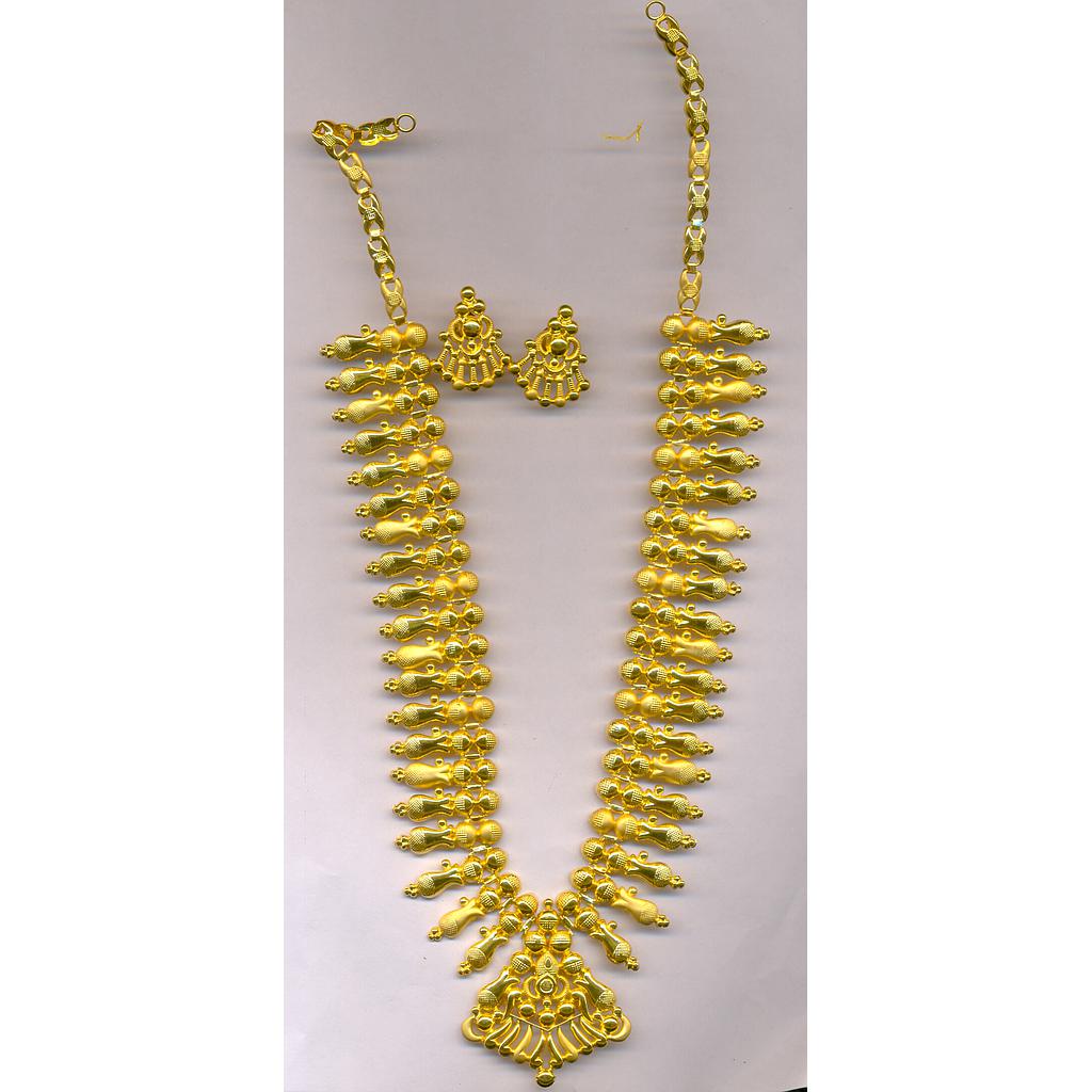 GOLD HALF SET LONG PLAIN EXCLUSIVE