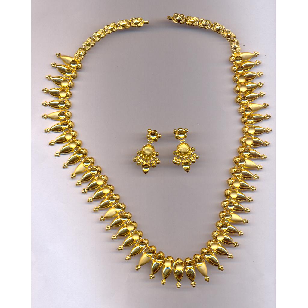 GOLD HALF SET LONG PLAIN EXCLUSIVE