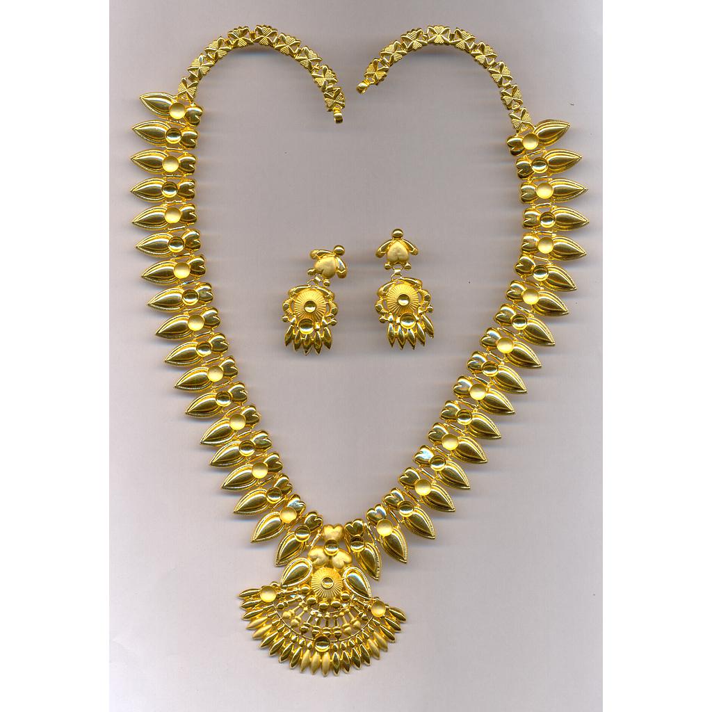 GOLD HALF SET LONG PLAIN EXCLUSIVE