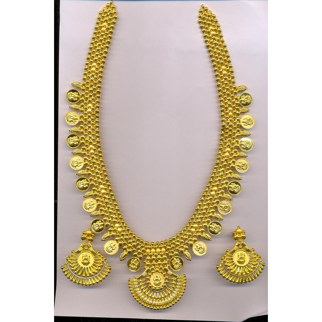GOLD HALF SET LONG PLAIN EXCLUSIVE