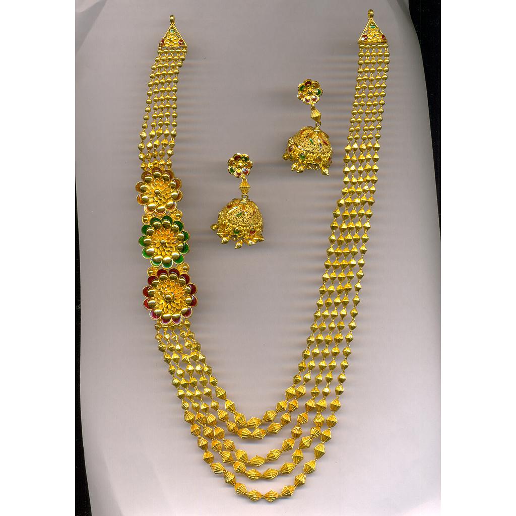 GOLD HALF SET LONG PLAIN EXCLUSIVE