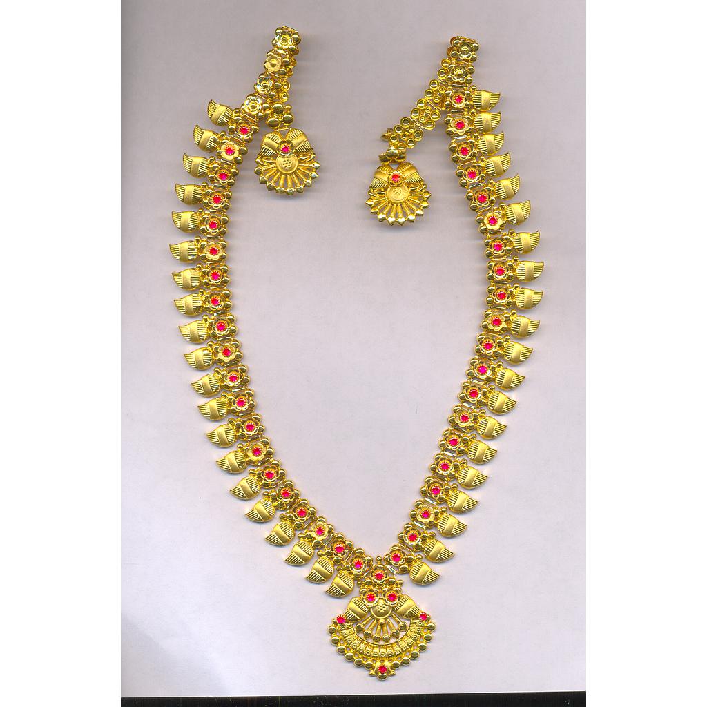 GOLD HALF SET LONG PLAIN EXCLUSIVE