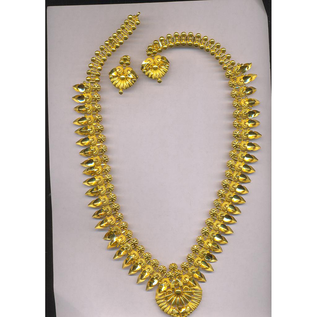 GOLD HALF SET LONG PLAIN EXCLUSIVE