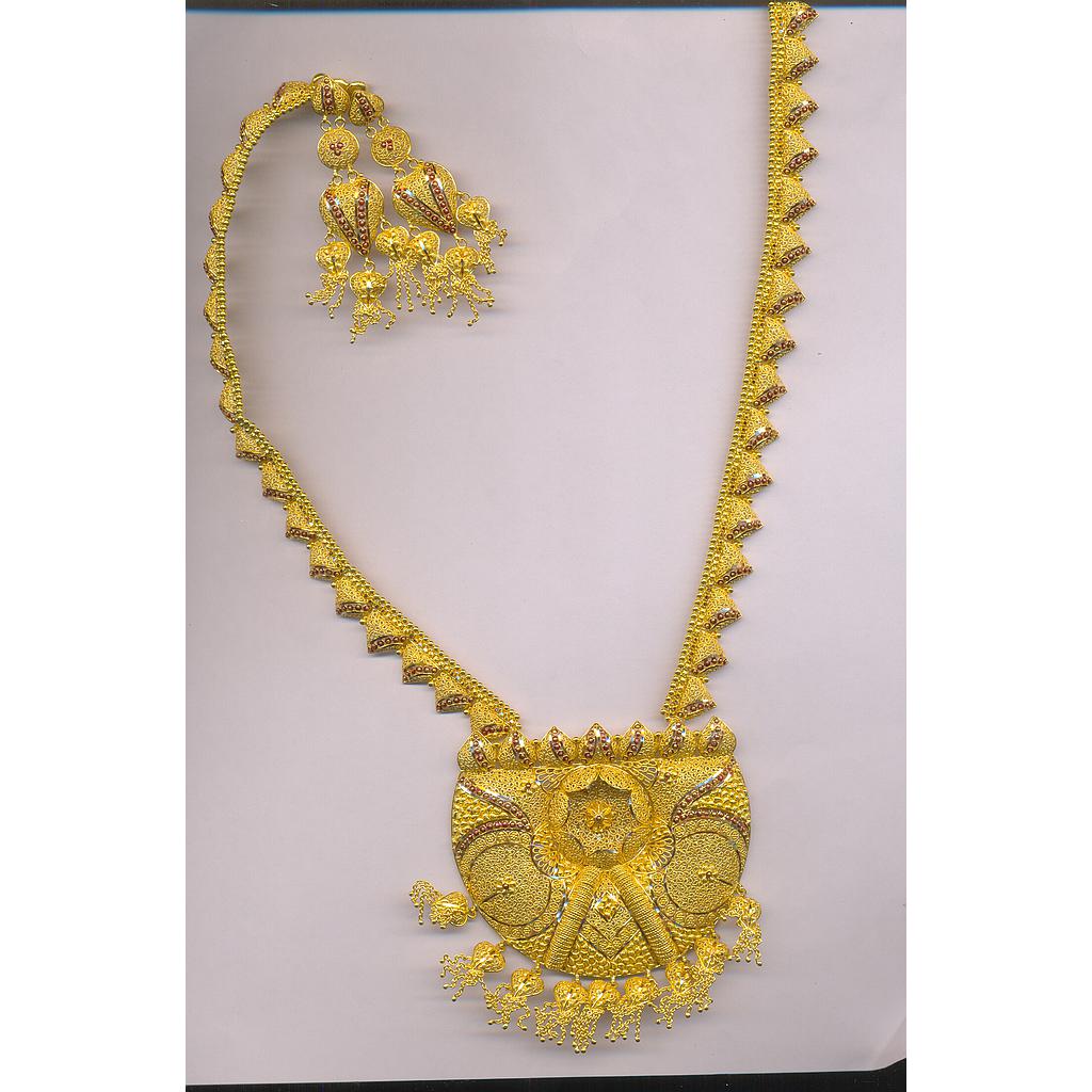 GOLD HALF SET LONG PLAIN EXCLUSIVE
