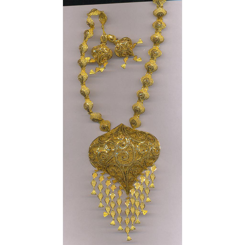 GOLD HALF SET LONG PLAIN EXCLUSIVE