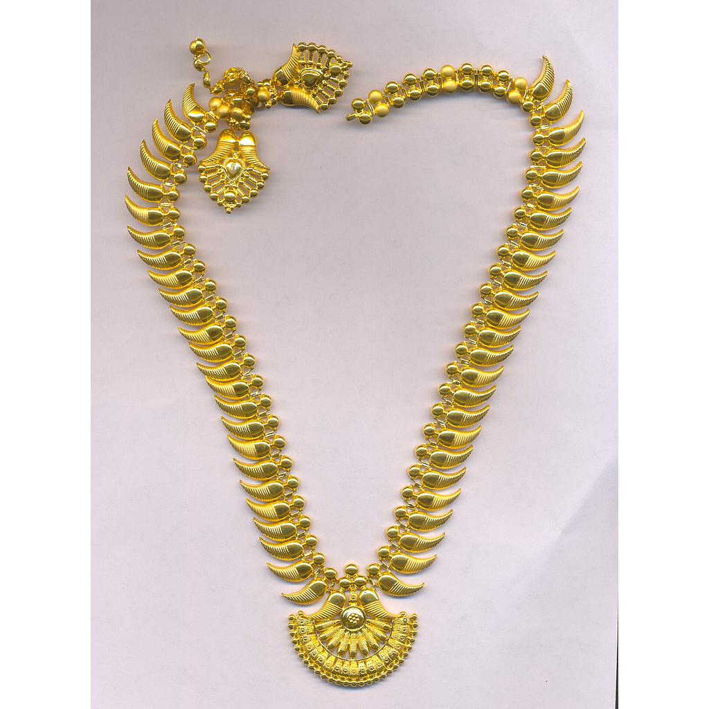 GOLD HALF SET LONG PLAIN EXCLUSIVE