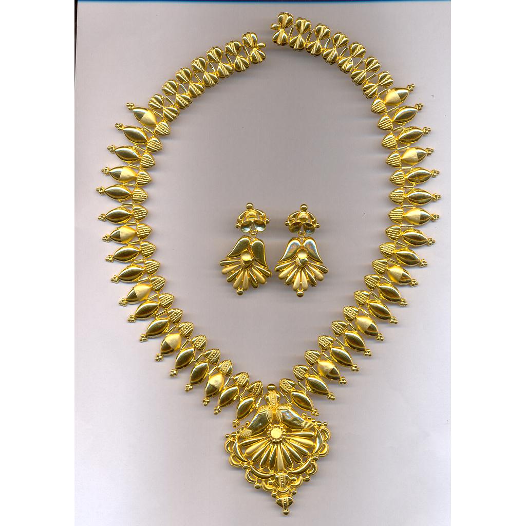 GOLD HALF SET LONG PLAIN EXCLUSIVE