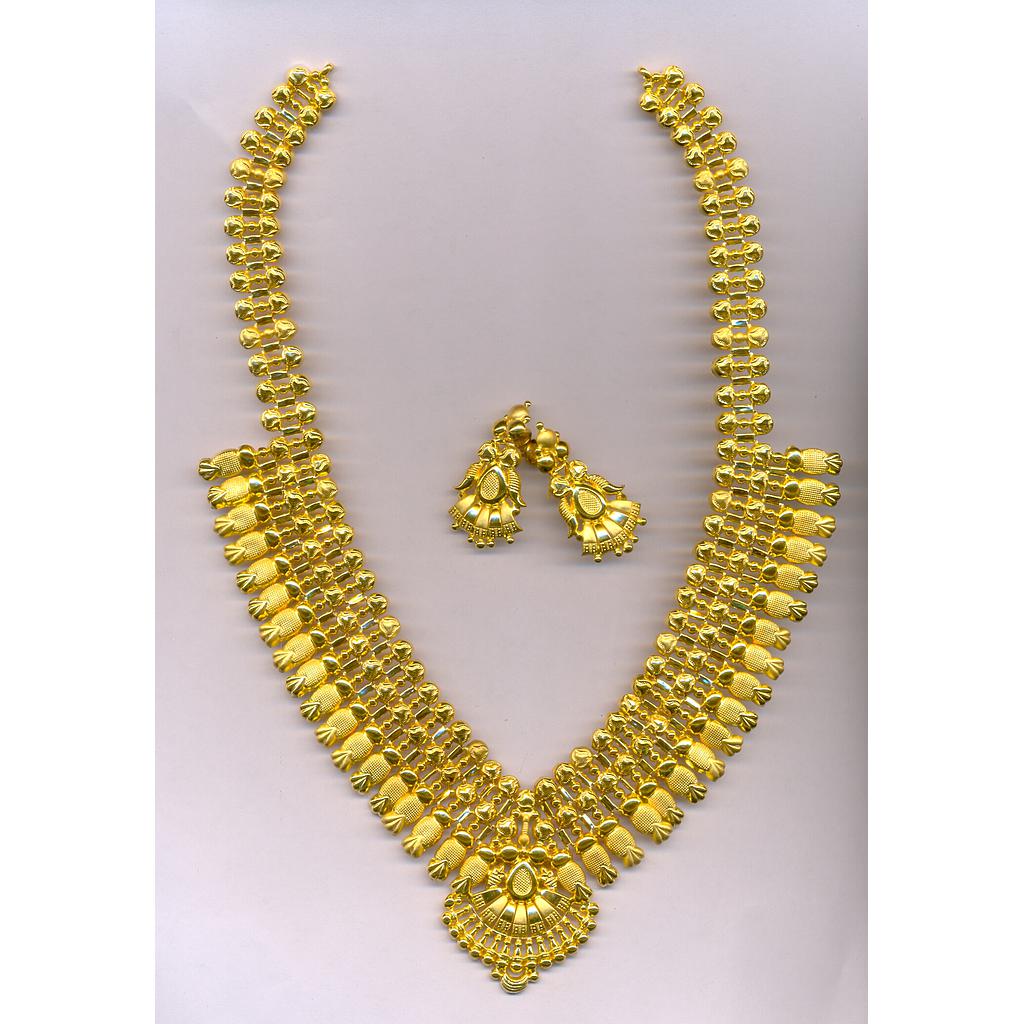 GOLD HALF SET LONG PLAIN EXCLUSIVE