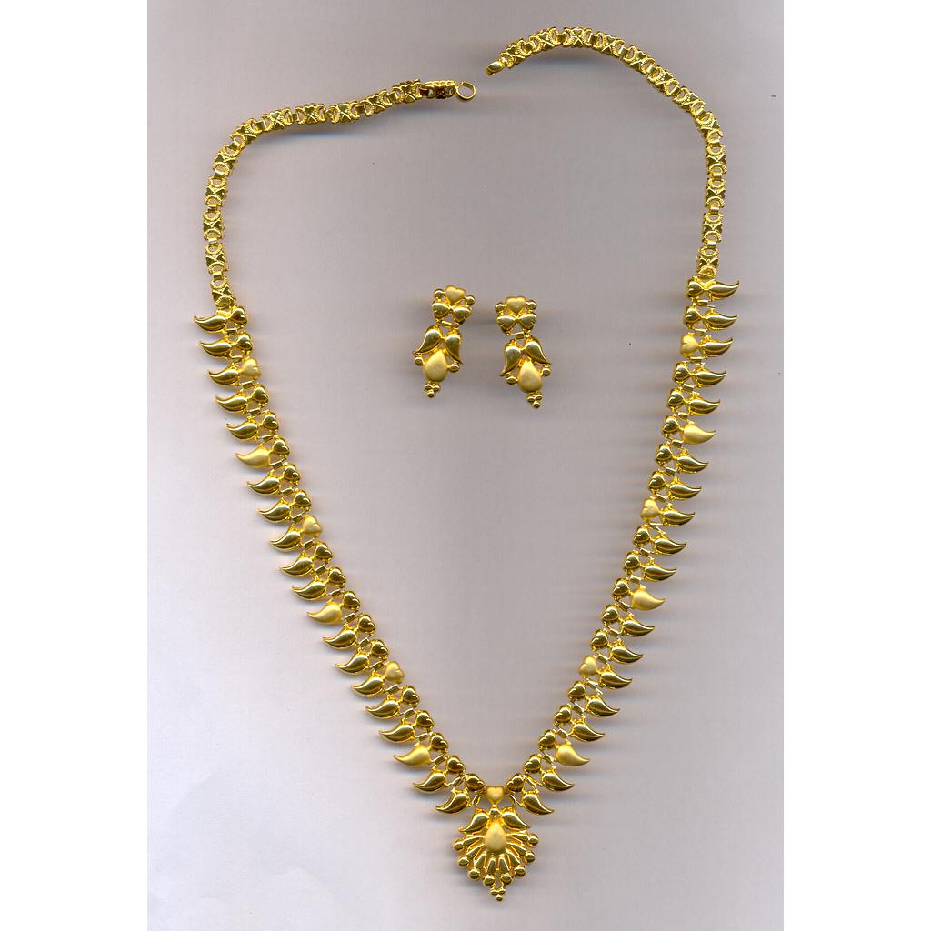 GOLD HALF SET LONG PLAIN EXCLUSIVE