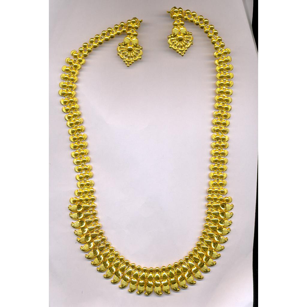GOLD HALF SET LONG PLAIN EXCLUSIVE