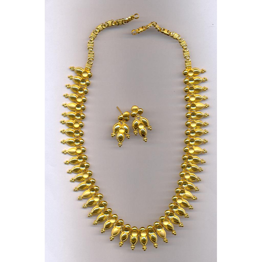 GOLD HALF SET LONG PLAIN EXCLUSIVE