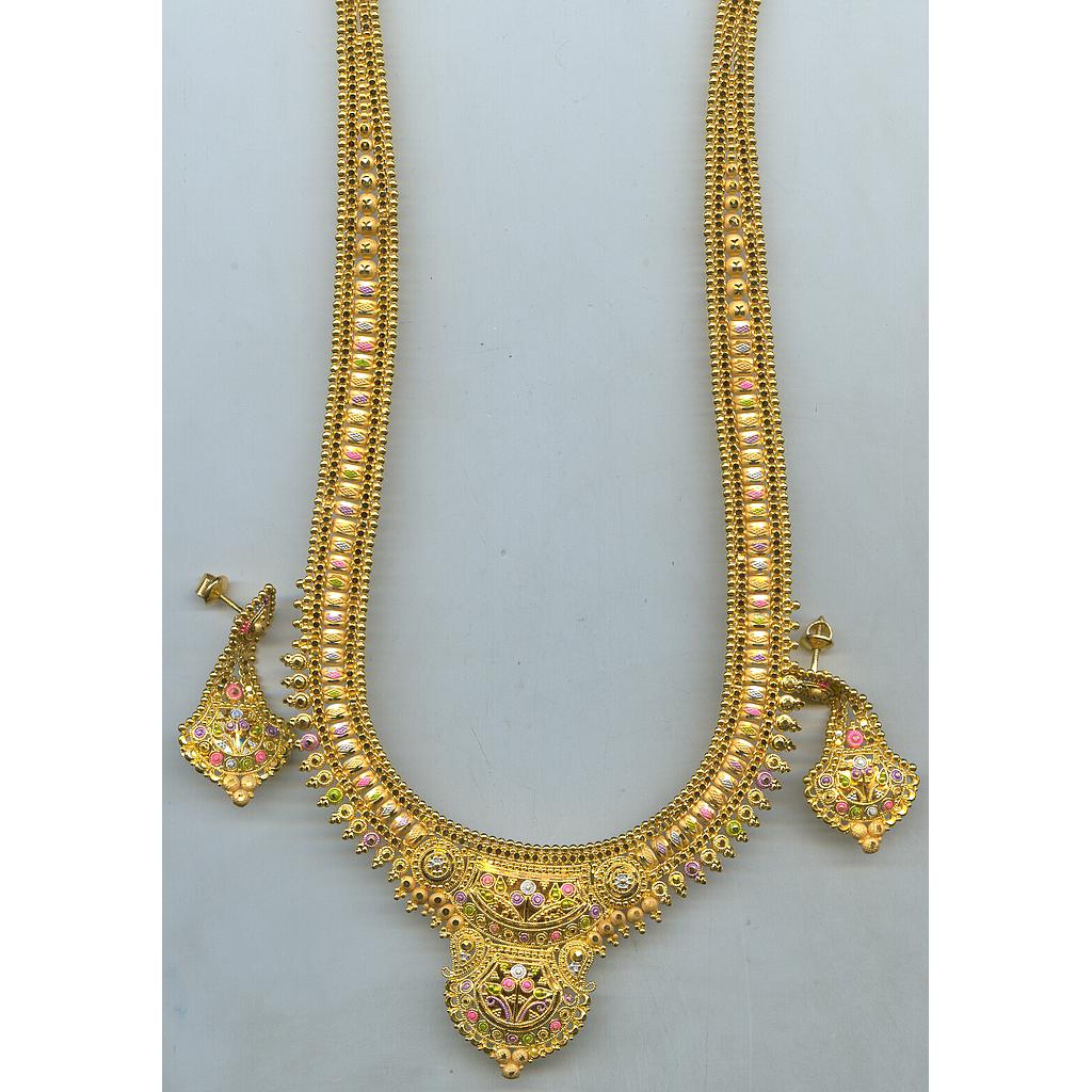 GOLD HALF SET LONG PLAIN EXCLUSIVE
