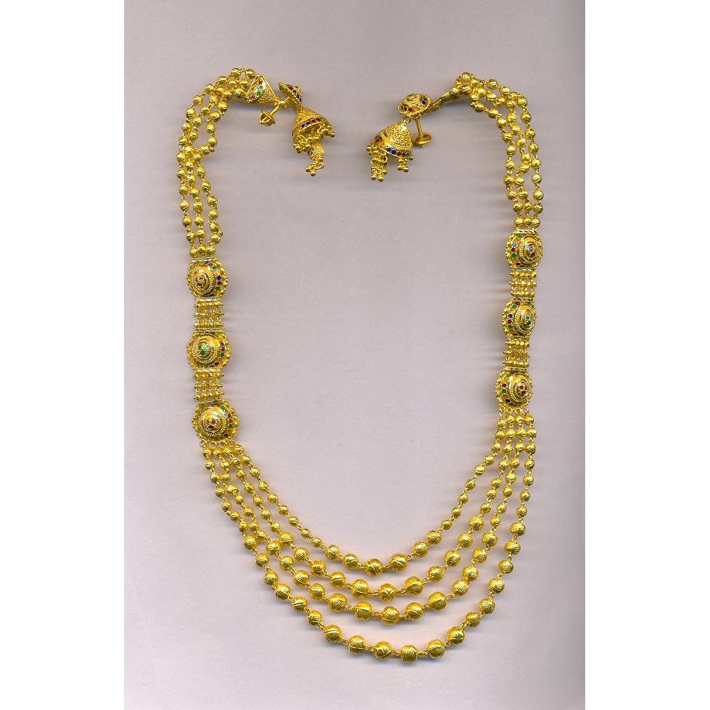GOLD HALF SET LONG PLAIN EXCLUSIVE