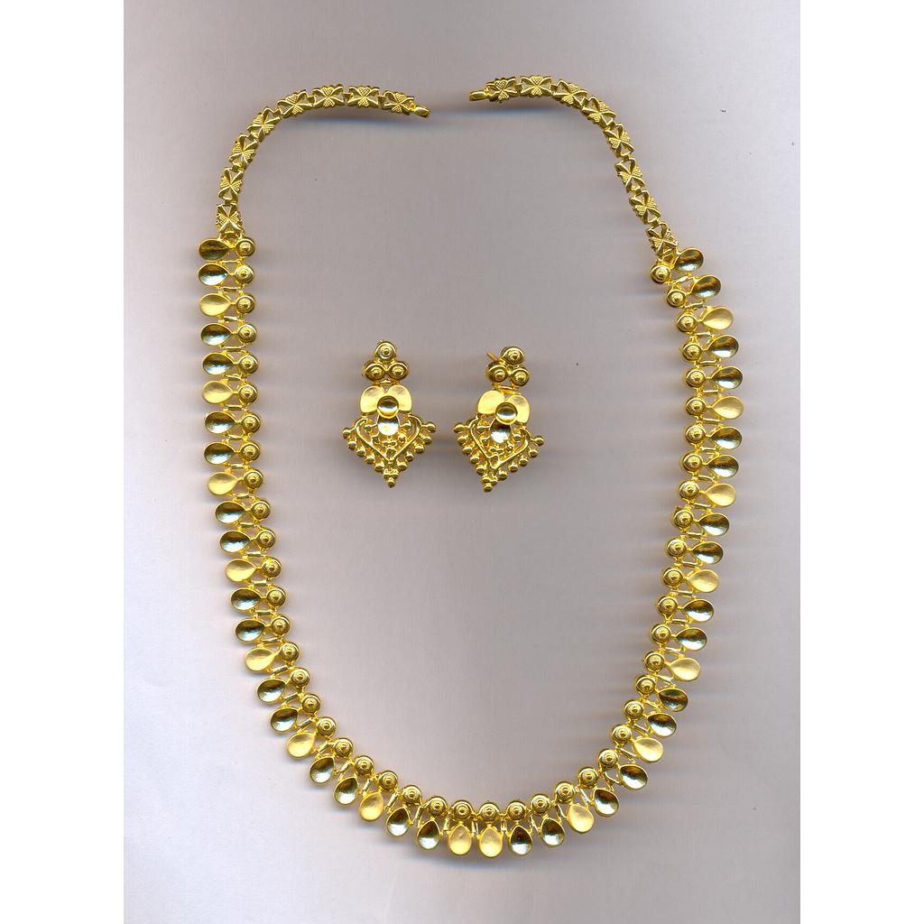 GOLD HALF SET LONG PLAIN EXCLUSIVE