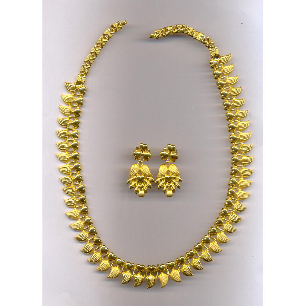 GOLD HALF SET LONG PLAIN EXCLUSIVE