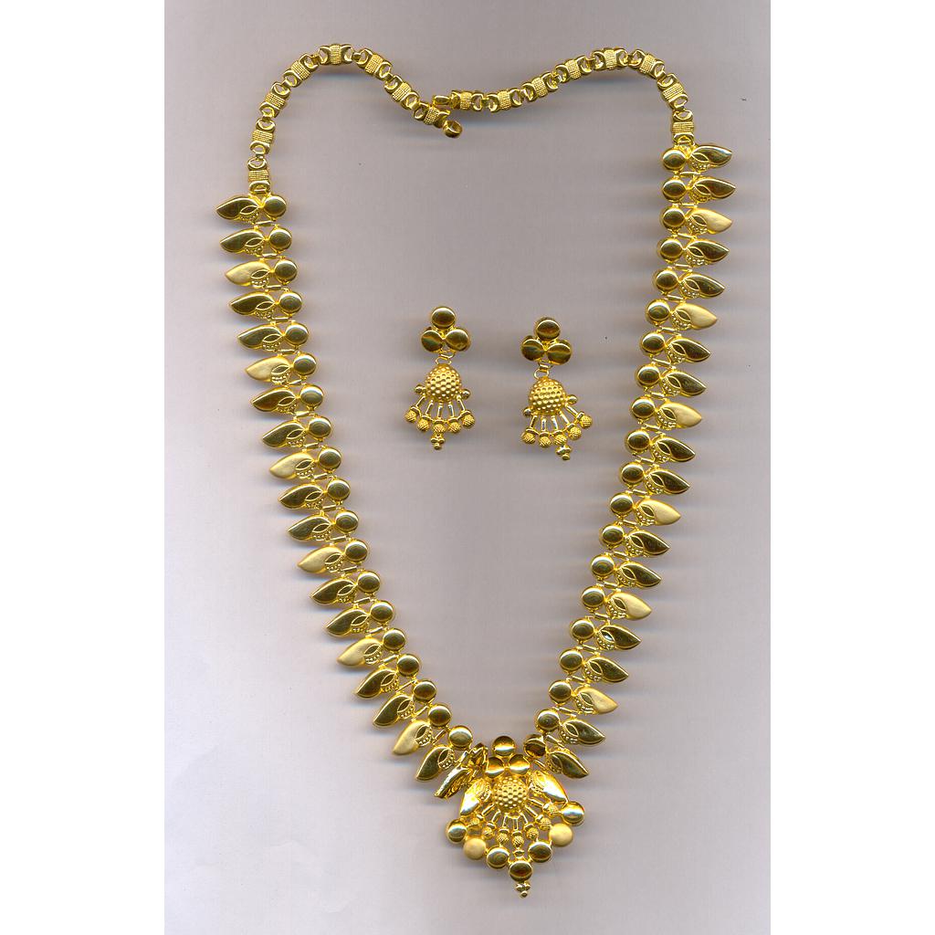 GOLD HALF SET LONG PLAIN EXCLUSIVE