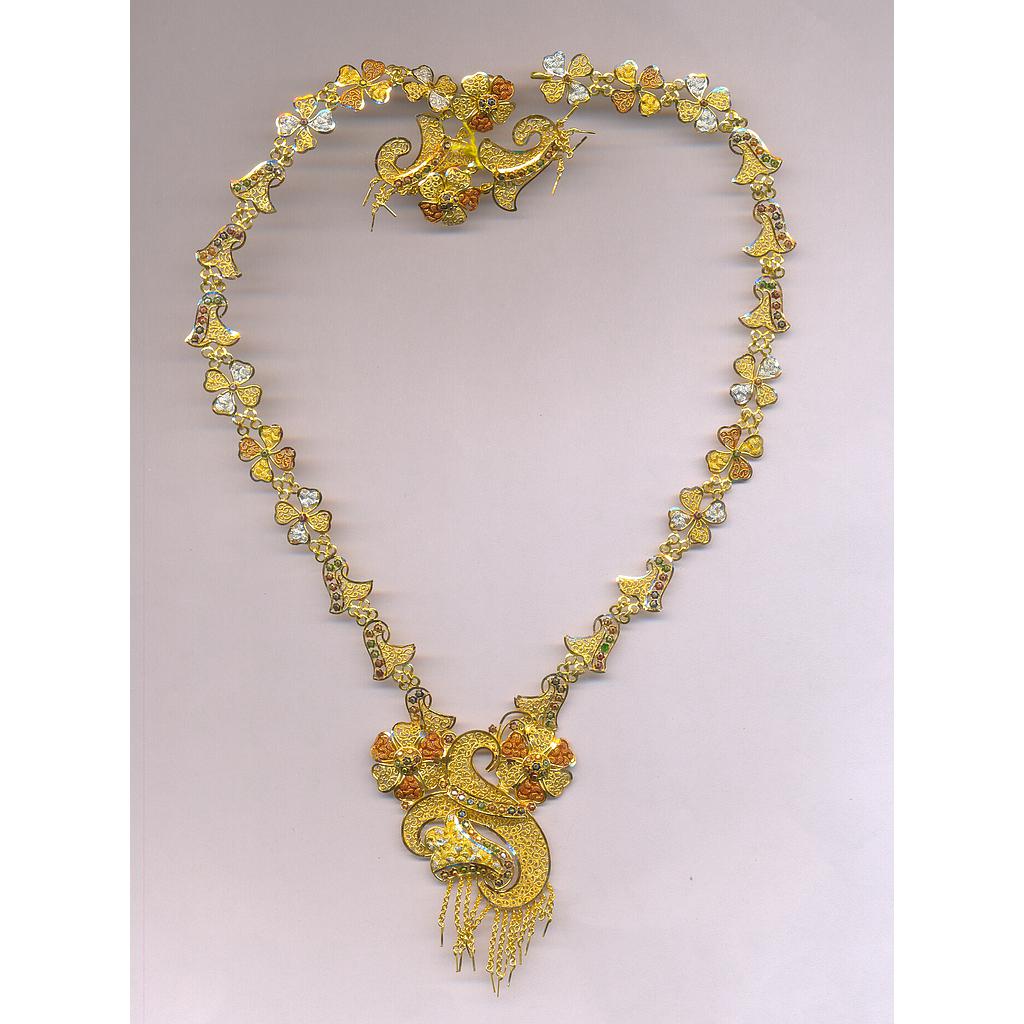 GOLD HALF SET LONG PLAIN EXCLUSIVE