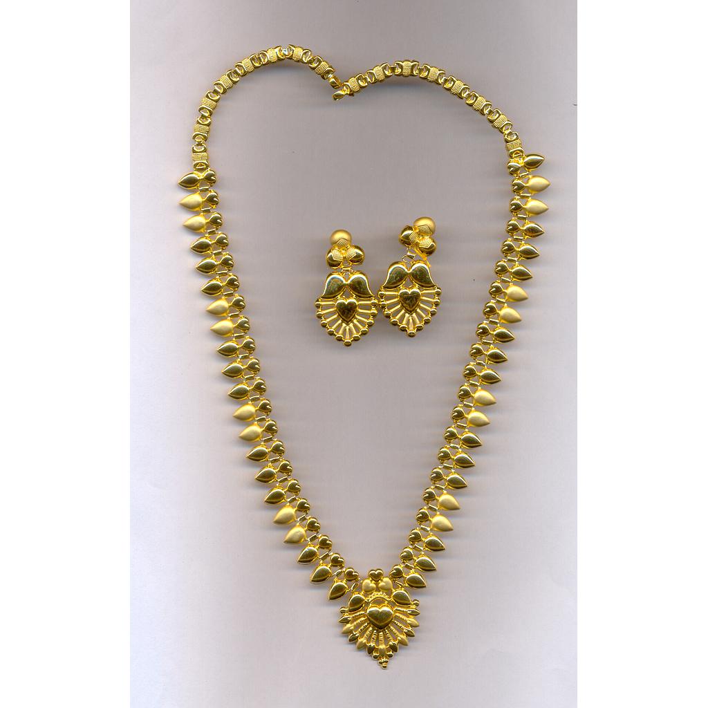 GOLD HALF SET LONG PLAIN EXCLUSIVE