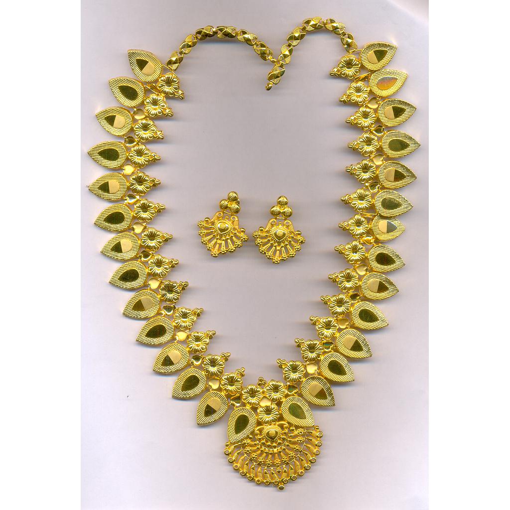 GOLD HALF SET LONG PLAIN EXCLUSIVE