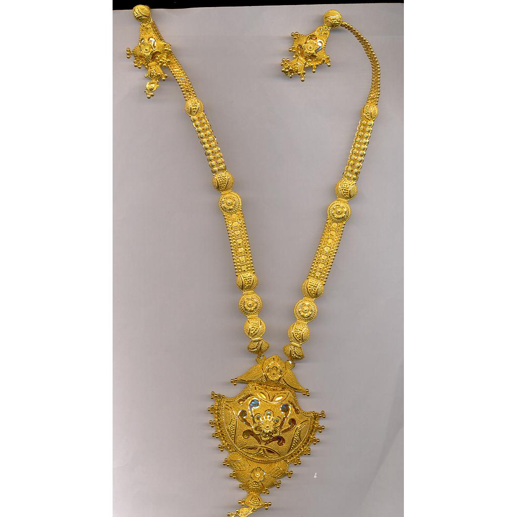 GOLD HALF SET LONG PLAIN EXCLUSIVE