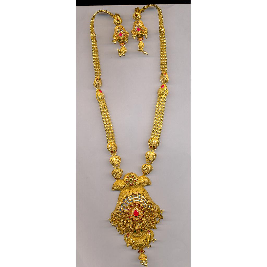 GOLD HALF SET LONG PLAIN EXCLUSIVE