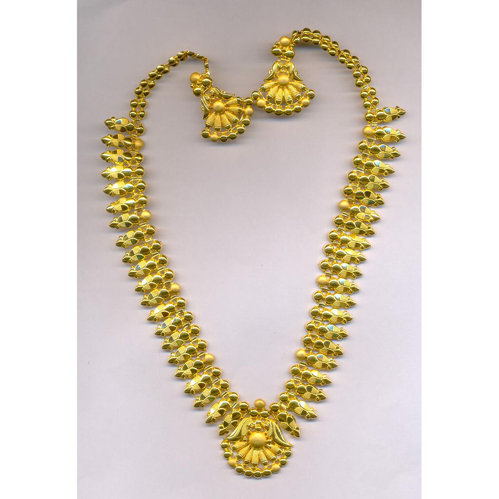 GOLD HALF SET LONG PLAIN EXCLUSIVE