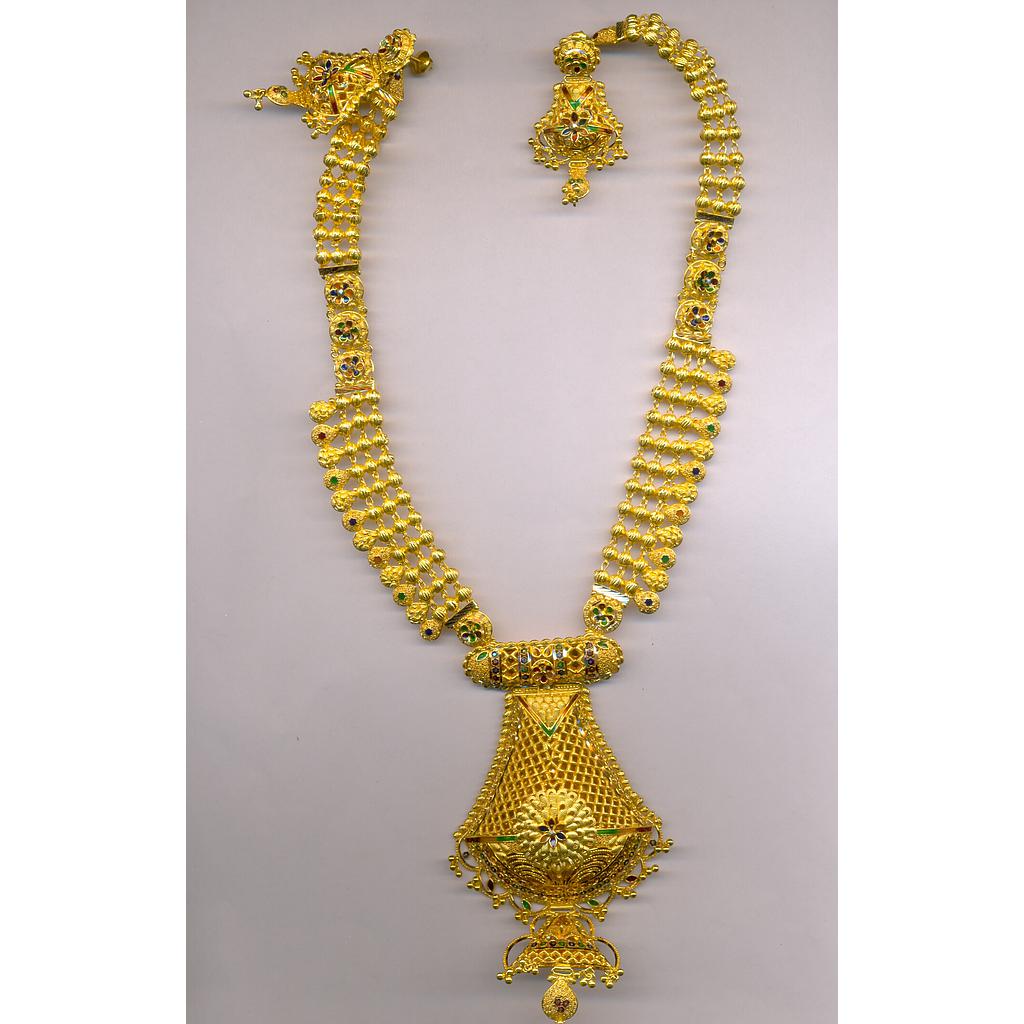 GOLD HALF SET LONG PLAIN EXCLUSIVE