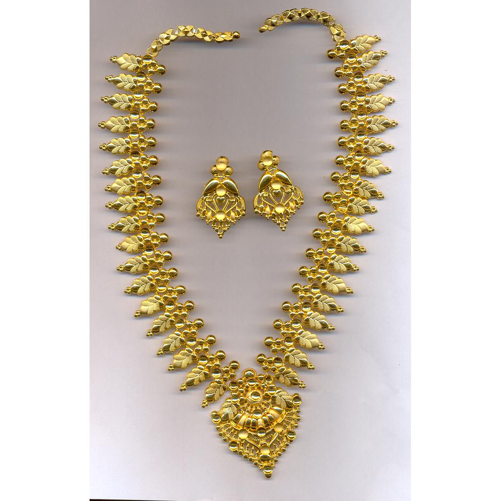 GOLD HALF SET LONG PLAIN EXCLUSIVE