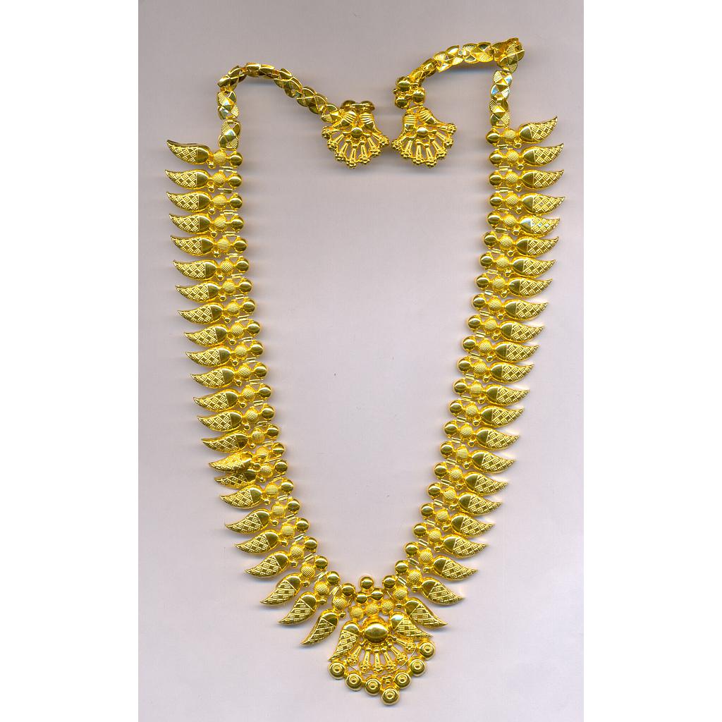 GOLD HALF SET LONG PLAIN EXCLUSIVE