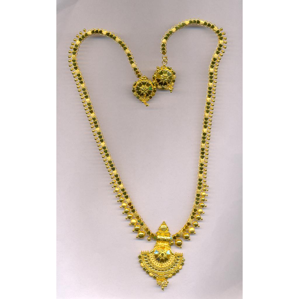 GOLD HALF SET LONG PLAIN EXCLUSIVE