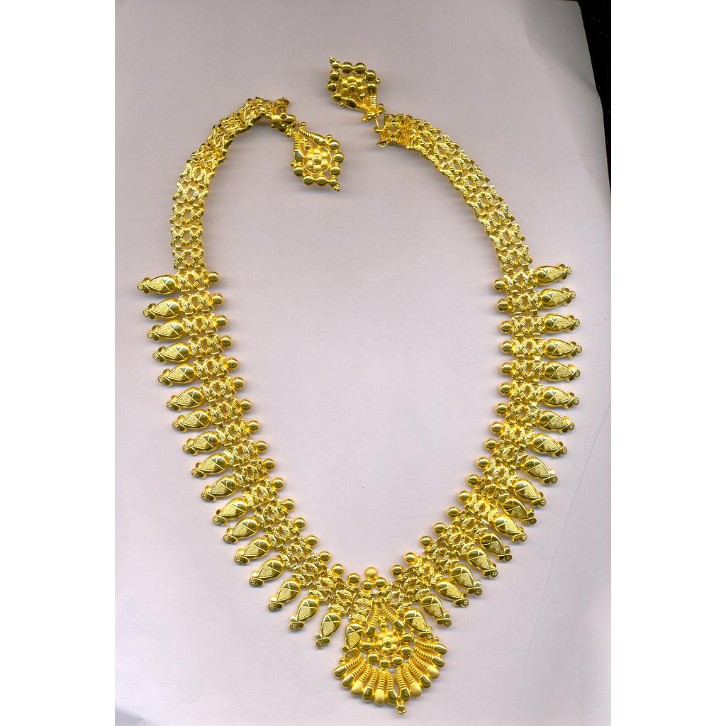 GOLD HALF SET LONG PLAIN EXCLUSIVE