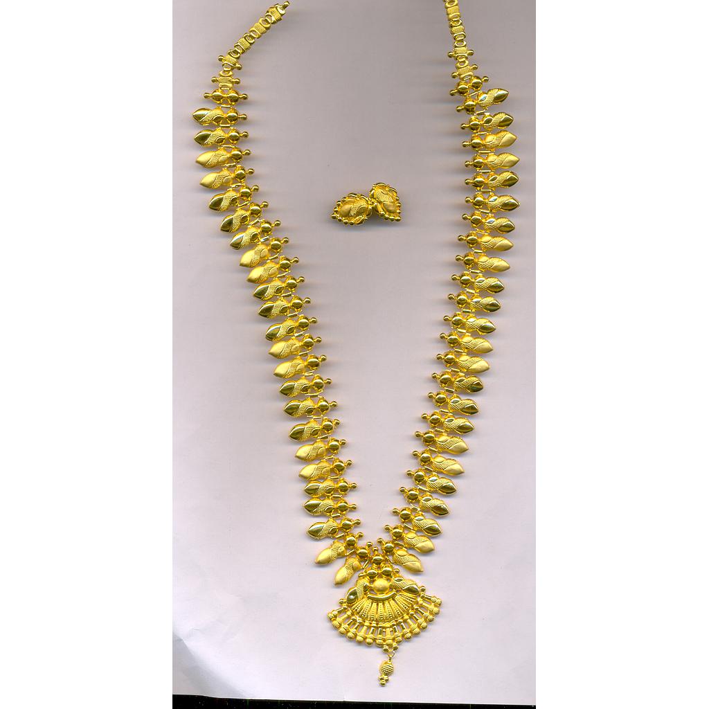 GOLD HALF SET LONG PLAIN EXCLUSIVE