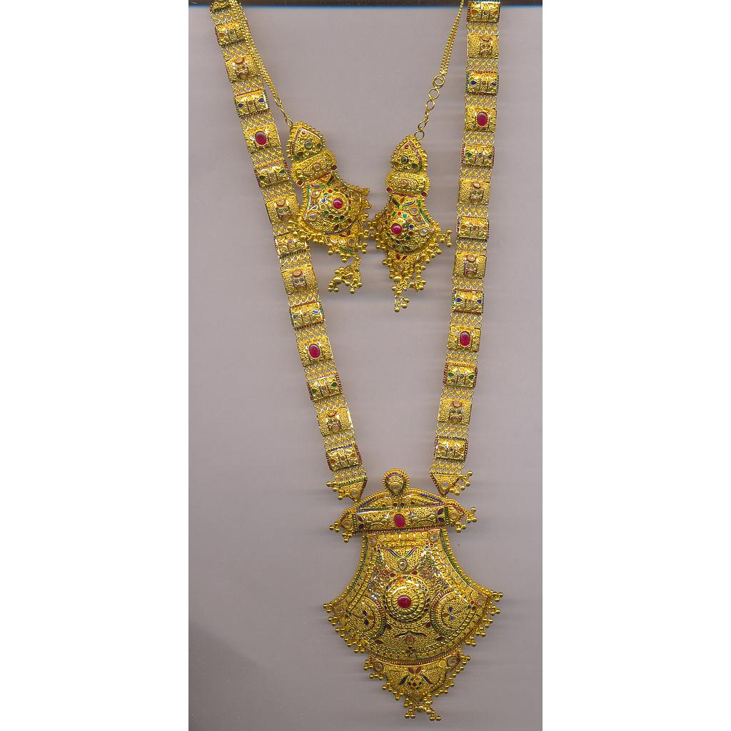 GOLD HALF SET LONG PLAIN EXCLUSIVE