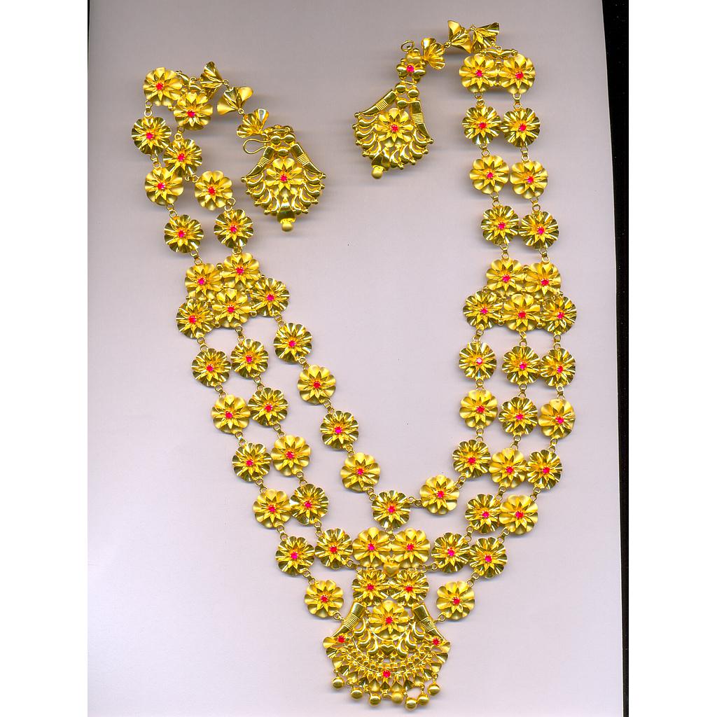 GOLD HALF SET LONG PLAIN EXCLUSIVE