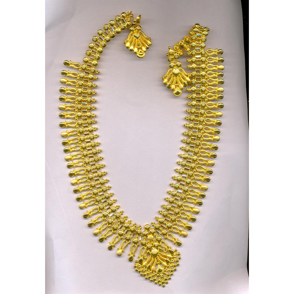 GOLD HALF SET LONG PLAIN EXCLUSIVE